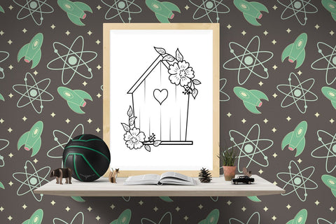 Floral Birdhouse svg SVG SmmrDesign 