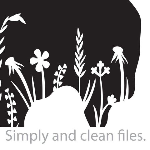 Floral Bison SVG TribaliumArtSF 