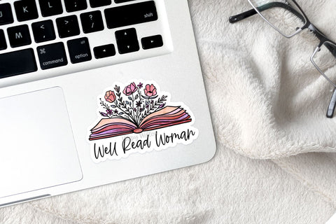 Floral Book Stickers PNG Sublimation Wispy Willow Designs 