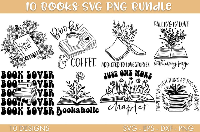 Floral Book SVG Bundle PNG Cut file SVG Freeling Design House 