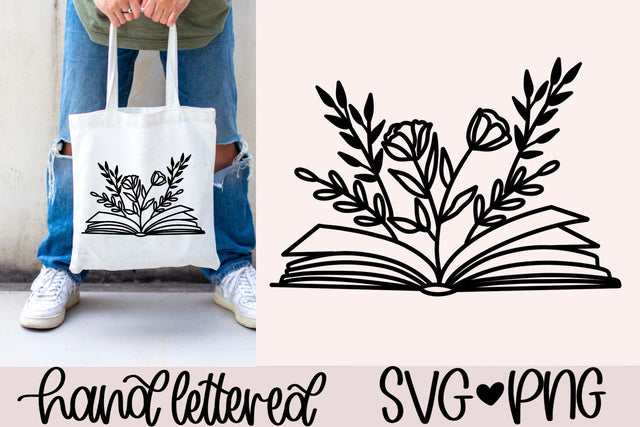 Floral book SVG SVG AnitaAlyiaLettering 