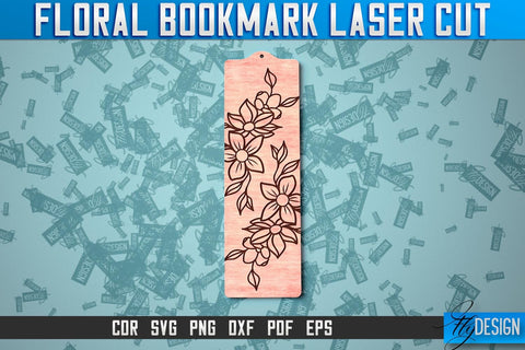 Floral Bookmark Laser Cut | SVG Design SVG Fly Design 