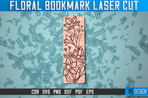 Floral Bookmark Laser Cut | SVG Design SVG Fly Design 