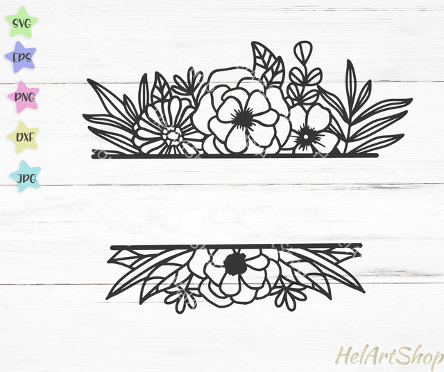 Floral border svg SVG _HelArtShop_ 