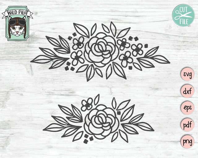 Floral Borders SVG Cut File SVG Wild Pilot 