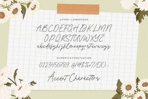 Floral Bouquet Font Balpirick 