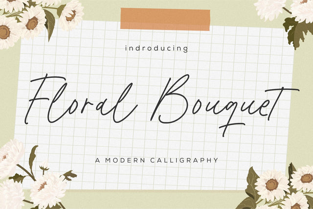 Floral Bouquet Font Balpirick 