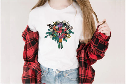 Floral Bouquet Skull Sublimation Sublimation Jagonath Roy 
