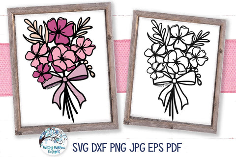 Floral Bouquet SVG SVG Wispy Willow Designs 