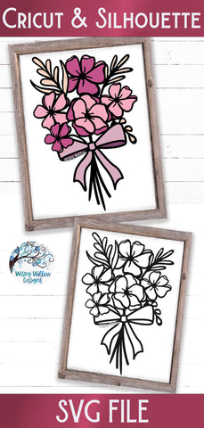 Floral Bouquet SVG SVG Wispy Willow Designs 