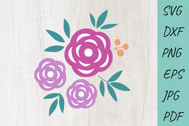 Floral Bouquets SVG, Colorful Flowers, Floral SVG, Flowers SVG Irina Ostapenko 