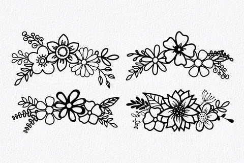 Floral Bouquets SVG Cut Files SVG Old Market 