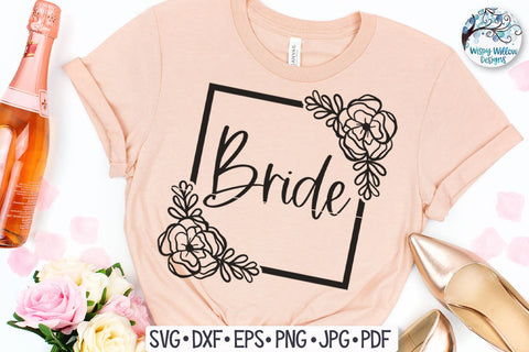 Floral Bride SVG SVG Wispy Willow Designs 
