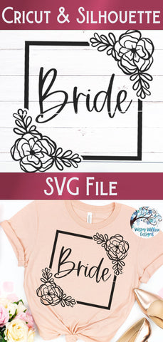 Floral Bride SVG SVG Wispy Willow Designs 