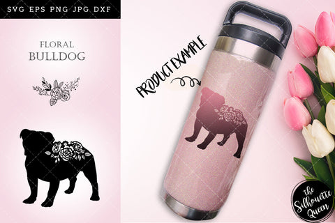 Floral Bull Dog svg file for cricut, for silhouette, cut eps, cutting png, cuttable dxf, Instant Download design SVG Loveleen Kaur 