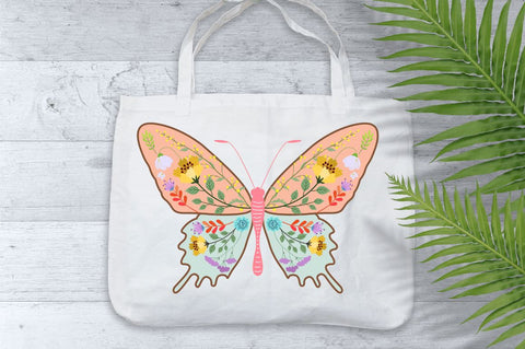 Floral Butterflies PNG Bundle Sublimation Regulrcrative 
