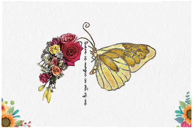 Floral Butterfly Sublimation Sublimation Jagonath Roy 