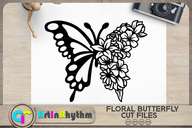 Floral butterfly svg, Floral animals svg SVG Artinrhythm shop 