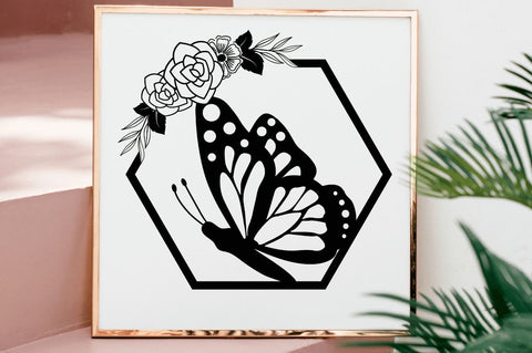Floral Butterfly Wall Decor SVG Bundle SVG Regulrcrative 