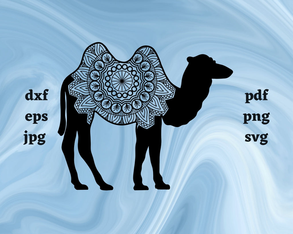 Floral Camel SVG Cut File - So Fontsy