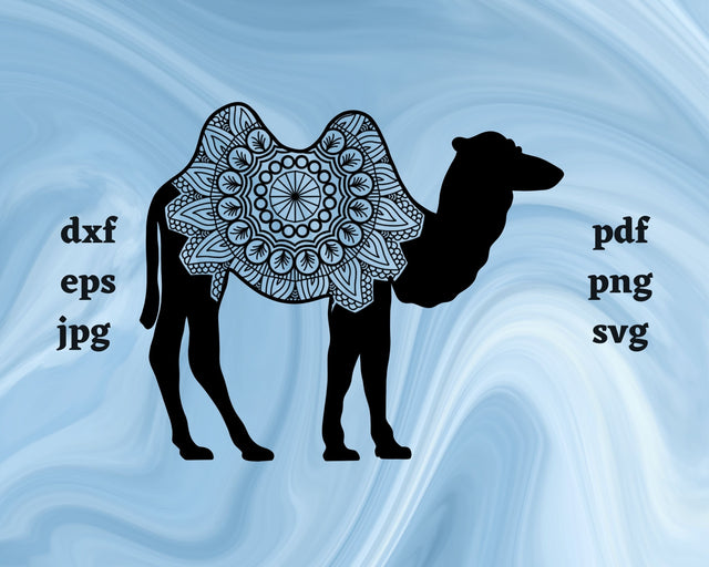 Floral Camel SVG Cut File SVG Northern Light SVG 