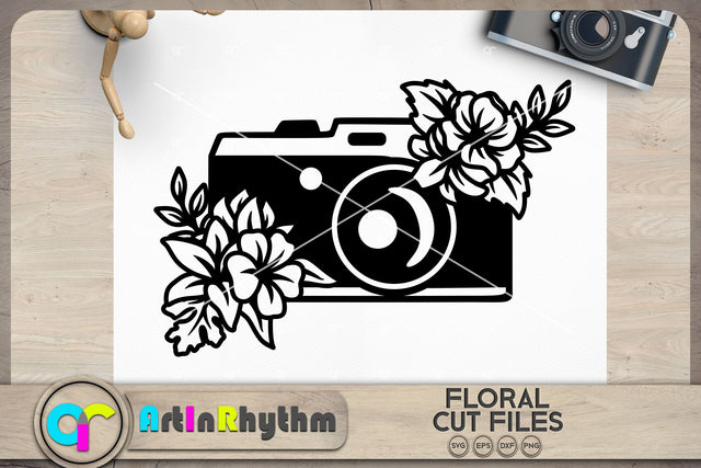 Floral camera SVG SVG Artinrhythm shop 