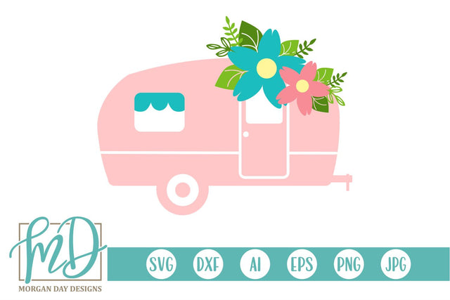 Floral Camper SVG Morgan Day Designs 