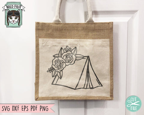 Floral Camping Tent SVG, Flower Tent SVG, Camping SVG, Tent Clipart, Camping png, Adventure svg, Outdoors svg, Explore svg, Tent png SVG Wild Pilot 