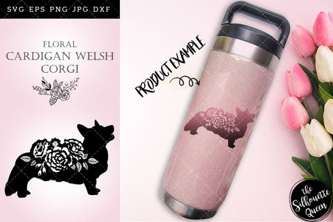 Floral Cardigan Welsh Corgi Dog svg file for cricut, for silhouette, cut eps, cutting png, cuttable dxf, Instant Download design SVG Loveleen Kaur 