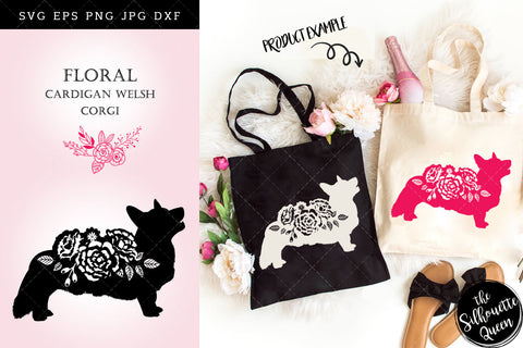 Floral Cardigan Welsh Corgi Dog svg file for cricut, for silhouette, cut eps, cutting png, cuttable dxf, Instant Download design SVG Loveleen Kaur 