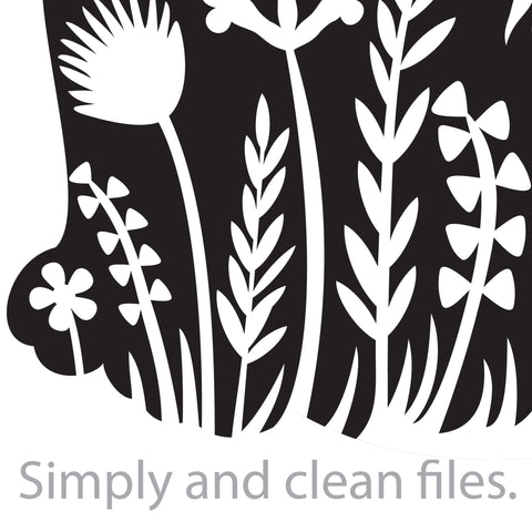 Floral cat SVG TribaliumArtSF 