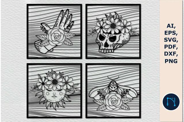 floral Celestial wall decor SVG bundle SVG MD JOYNAL ABDIN 