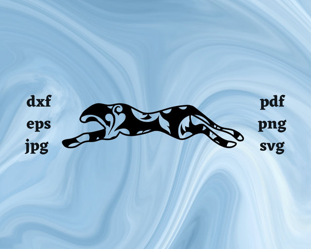 Floral Cheetah SVG Cut File SVG Northern Light SVG 