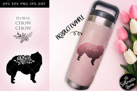 Floral Chow Chow Dog svg file for cricut, for silhouette, cut eps, cutting png, cuttable dxf, Instant Download design SVG Loveleen Kaur 