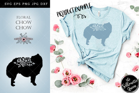 Floral Chow Chow Dog svg file for cricut, for silhouette, cut eps, cutting png, cuttable dxf, Instant Download design SVG Loveleen Kaur 