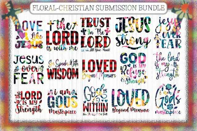 Floral-Christian Submission Bundle Sublimation Creativeart88 