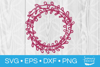 Floral Circle Wreath Design 1 SVG SavanasDesign 