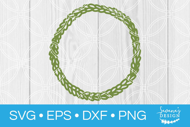 Floral Circle Wreath Design 3 SVG SavanasDesign 