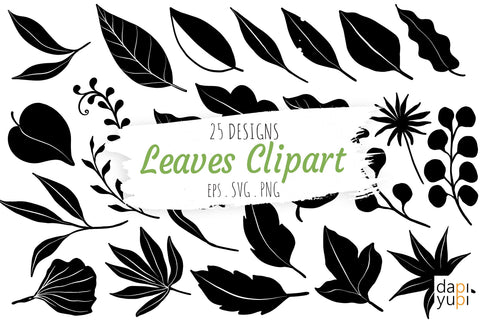 Floral Clipart Bundle Leaves SVG Bundle SVG dapiyupi store 