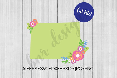 Floral Colorado SVG SVG BNRDesignShop 