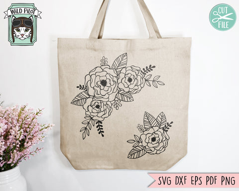 Floral Corners SVG Cut File SVG Wild Pilot 