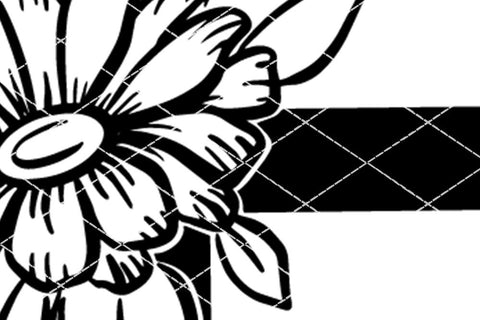 Floral Cross with Daisy SVG SVG So Fontsy Design Shop 