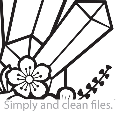 Floral crystal SVG TribaliumArtSF 