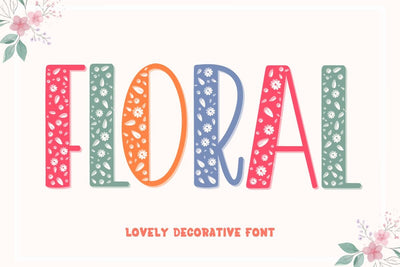 Floral - Cute Decorative Font Font AnningArts Design 