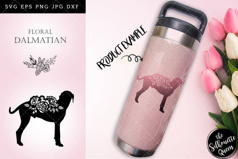 Floral Dalmatian Dog svg file for cricut, for silhouette, cut eps, cutting png, cuttable dxf, Instant Download design SVG Loveleen Kaur 