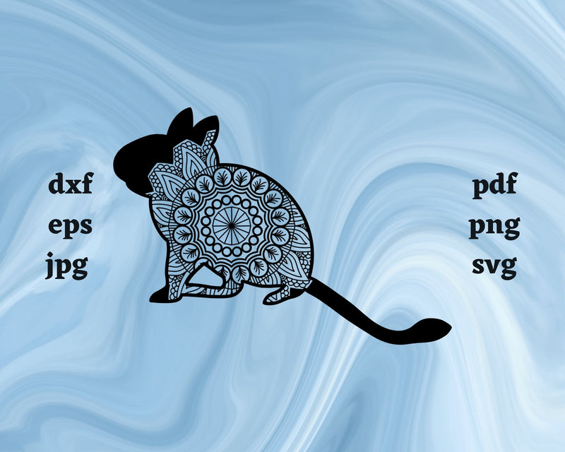 Floral Degu SVG Cut File SVG Northern Light SVG 