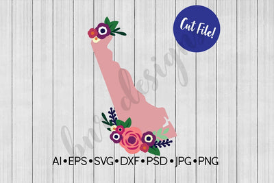 Floral Delware SVG SVG BNRDesignShop 