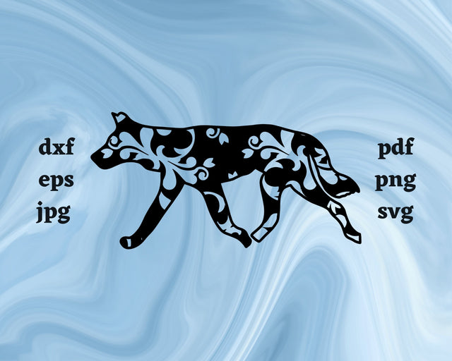 Floral Dingo SVG Cut File SVG Northern Light SVG 
