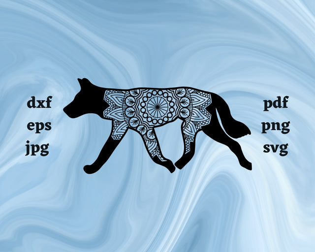 Floral Dingo SVG Cut File SVG Northern Light SVG 