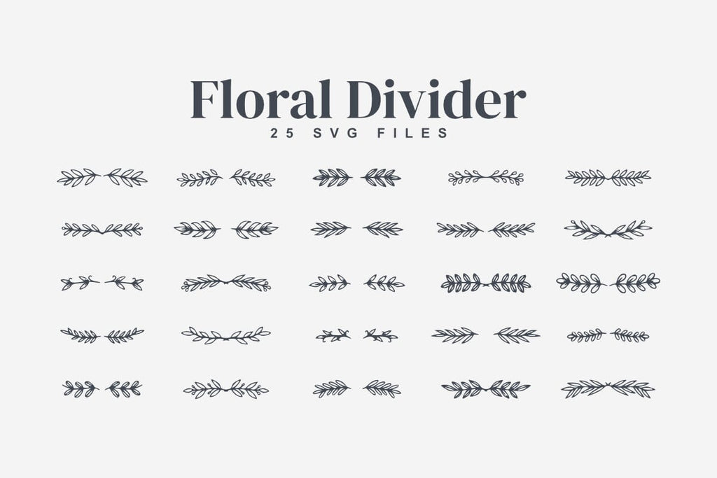 Floral Divider Bundle - So Fontsy